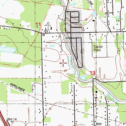 Topographic Map of Duplessis Primary School, LA