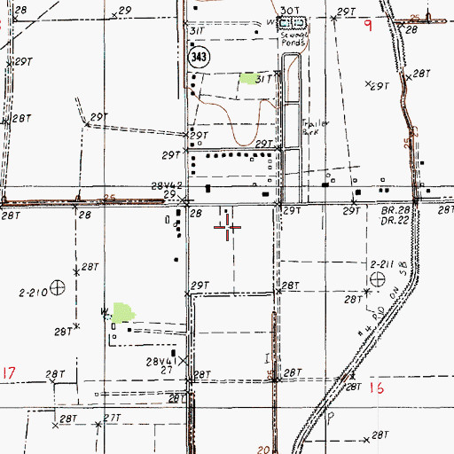 Topographic Map of Charles M Burke Elementary School, LA