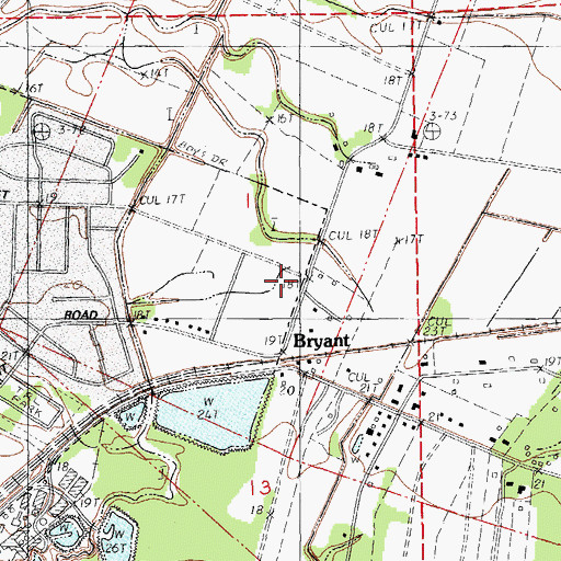 Topographic Map of Daspit Road Elementary School, LA