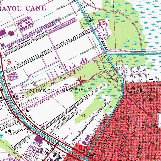 Topographic Map of Maria Immacolata Catholic School, LA