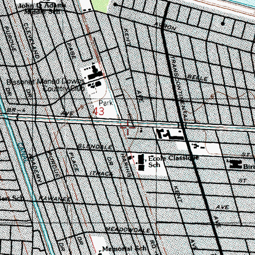 Topographic Map of Torah Academy School, LA
