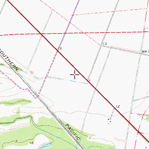 Topographic Map of B Edward Boudreaux Middle School, LA