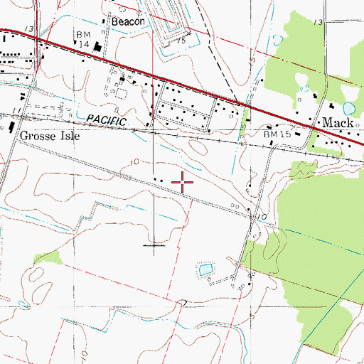 Topographic Map of Lighthouse Christian High School, LA