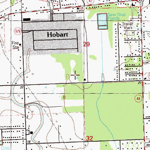 Topographic Map of Prairieville Primary School, LA