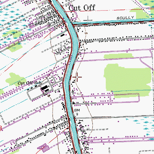 Topographic Map of Opportunity Place Adult Education Center South Campus, LA