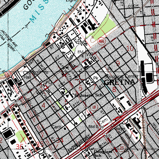 Topographic Map of Kidspeak Learning Center Chinchuba Institute School, LA