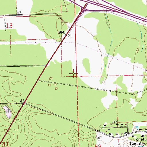 Topographic Map of Christ Episcopal School, LA