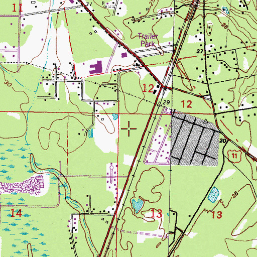 Topographic Map of Little Pearl Elementary School, LA