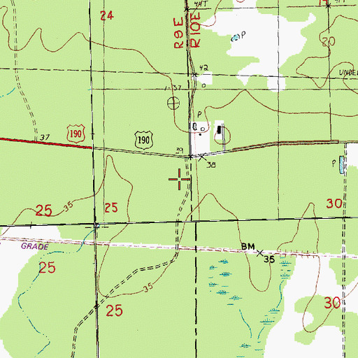 Topographic Map of Florida Parishes Juvenile Detention Center Education Facility, LA