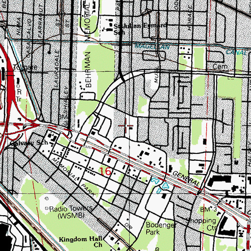 Topographic Map of Diana Head Start Center School, LA