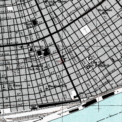 Topographic Map of Louise Head Start Center School, LA