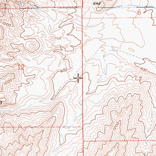 Topographic Map of Sheep Canyon, CA