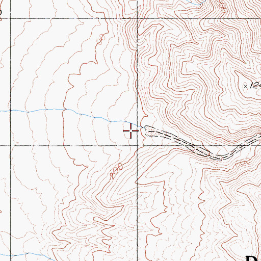 Topographic Map of Sheep Canyon, CA