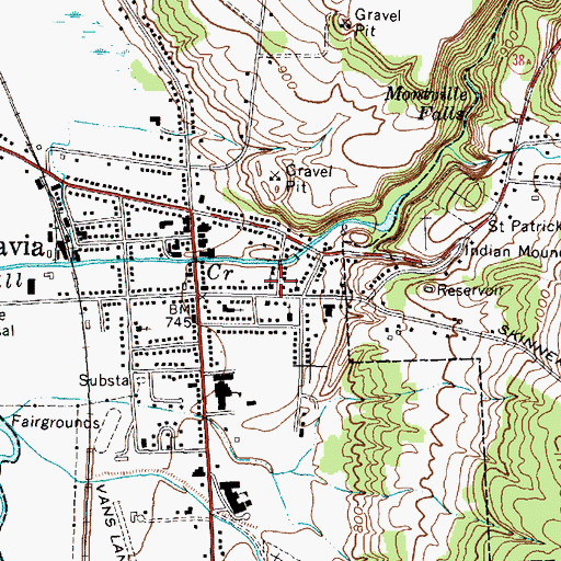 Topographic Map of First Methodist Episcopal Church (historical), NY