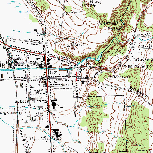 Topographic Map of First Baptist Church, NY