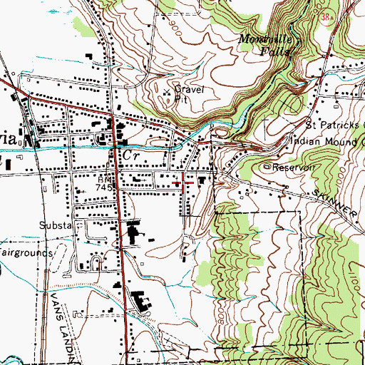 Topographic Map of Christ United Methodist Church, NY