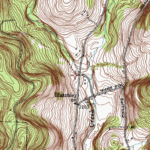 Topographic Map of Sunshine Valley Wesleyan Church, NY