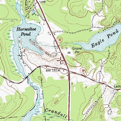 Topographic Map of School Number 2 (historical), NY