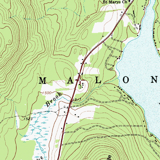 Topographic Map of School Number 25 (historical), NY