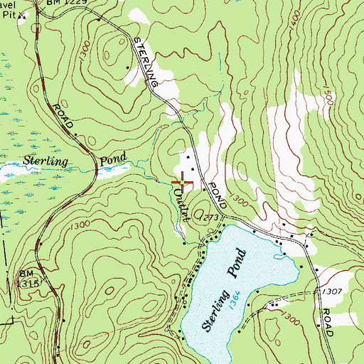 Topographic Map of School Number 13 (historical), NY