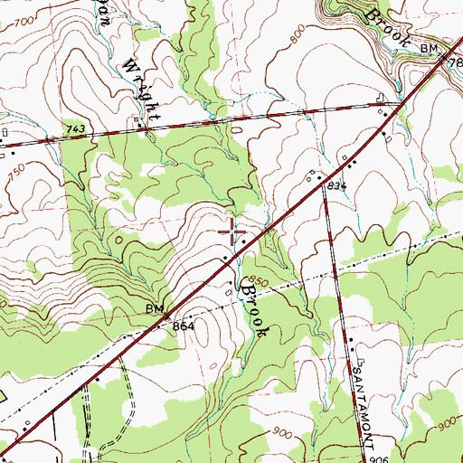 Topographic Map of School Number 6 (historical), NY