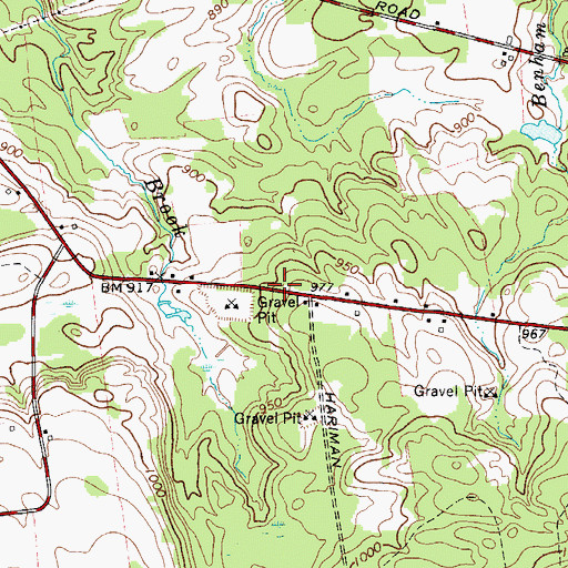 Topographic Map of State Road School (historical), NY