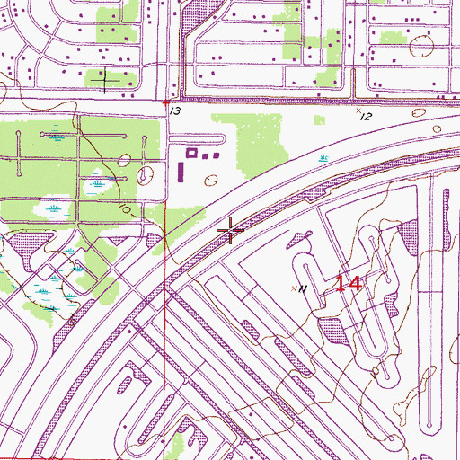Topographic Map of Rotunda River, FL