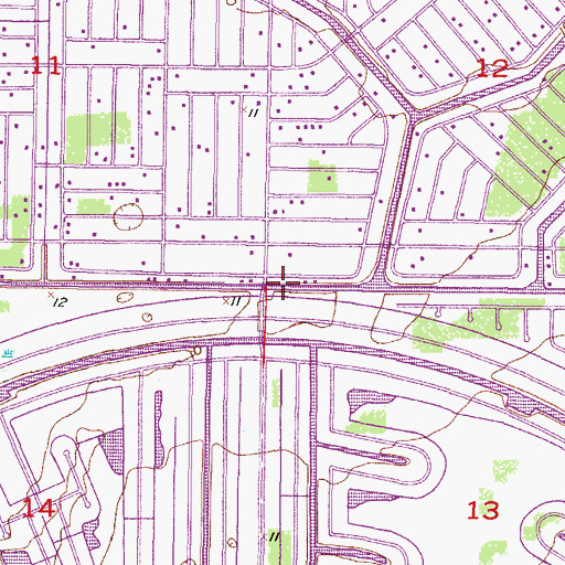 Topographic Map of Butterford Waterway, FL