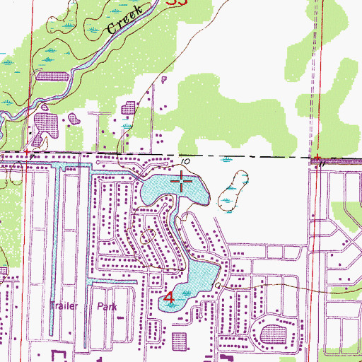 Topographic Map of Lake Sunapee, FL