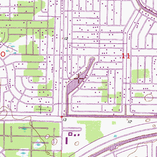 Topographic Map of Lake Van, FL
