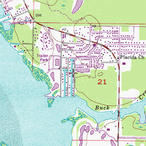 Topographic Map of Lake View Canal, FL