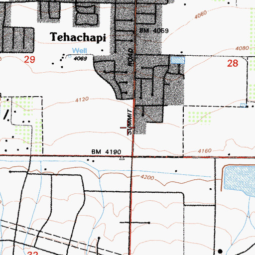 Topographic Map of Sherm Chitwood Reservoir, CA