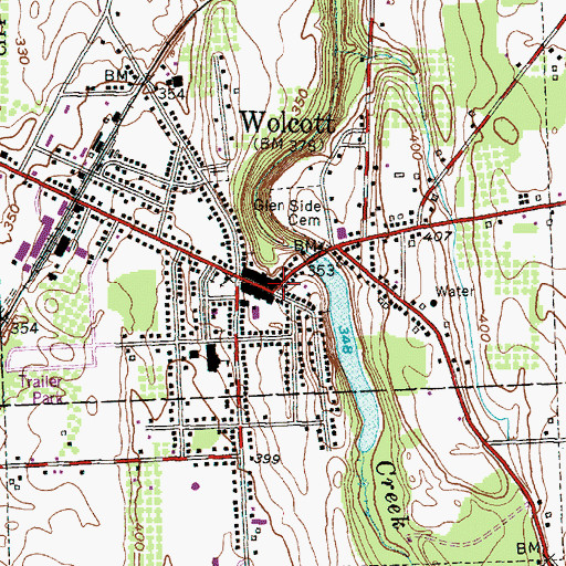 Topographic Map of Palace Theatre, NY