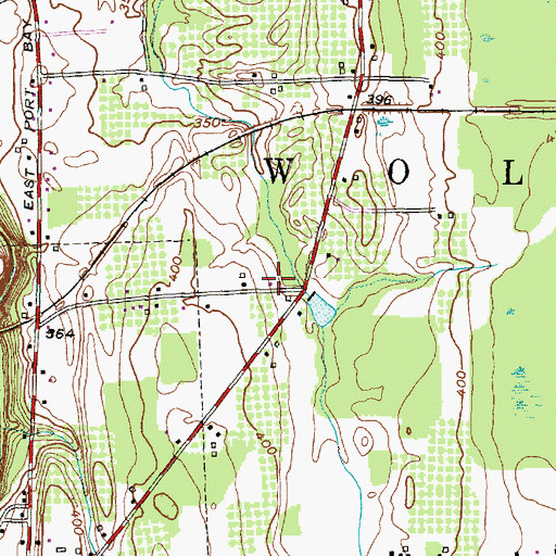 Topographic Map of Kingdom Hall of Jehovah's Witnesses, NY