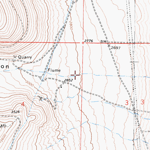 Topographic Map of Short Canyon, CA