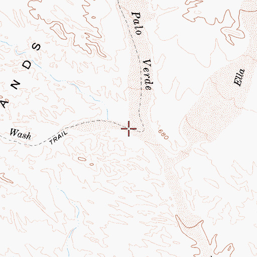 Topographic Map of Short Wash, CA