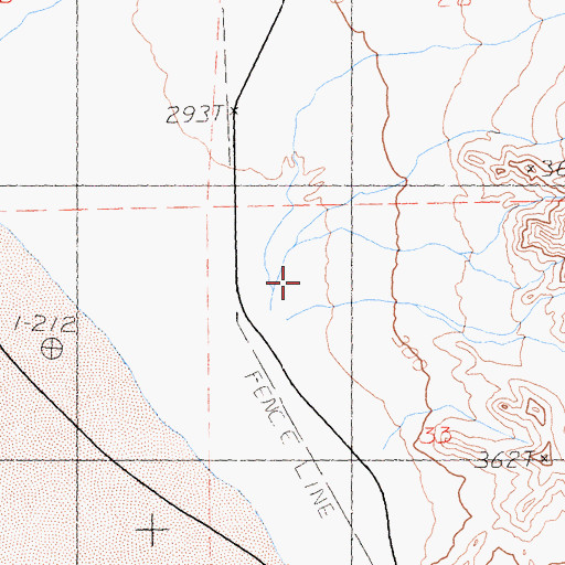 Topographic Map of Shortz Lake, CA