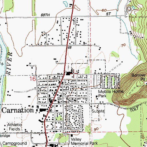Topographic Map of Riverview School District Office, WA