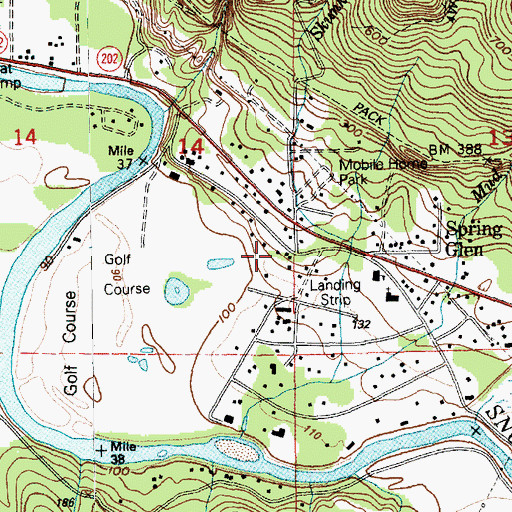 Topographic Map of Snoqualmie Valley Christian School, WA