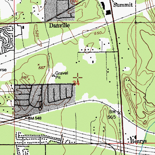Topographic Map of Glacier Park Elementary School, WA