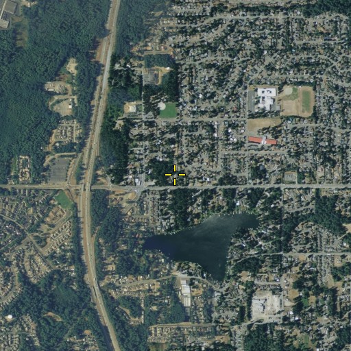 Aerial/Satellite Image of Montessori Plus School, WA