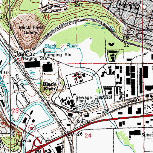 Topographic Map of Puget Sound Education Service District Office, WA