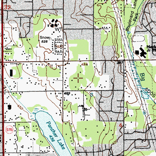 Topographic Map of Glenridge Elementary School, WA