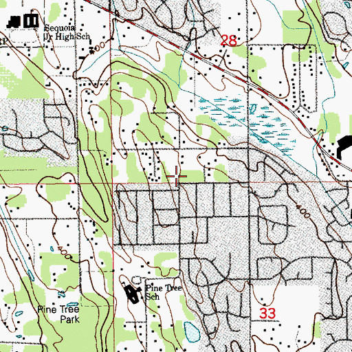Topographic Map of Millennium Elementary School, WA