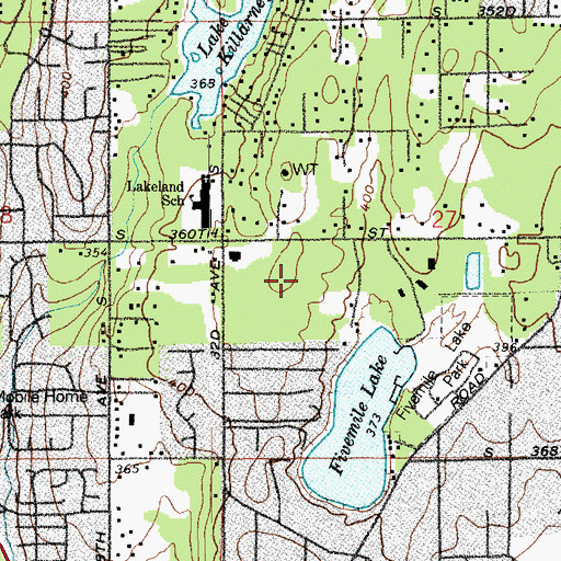 Topographic Map of Sequoyah Middle School, WA