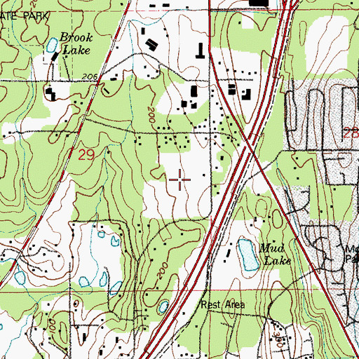 Topographic Map of Todd Beamer High School, WA