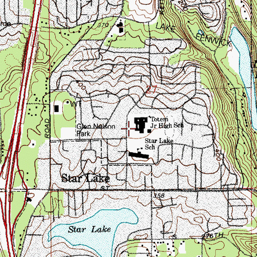 Topographic Map of Technology Access Foundation Academy, WA