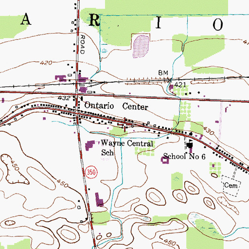 Topographic Map of First Presbyterian Church, NY