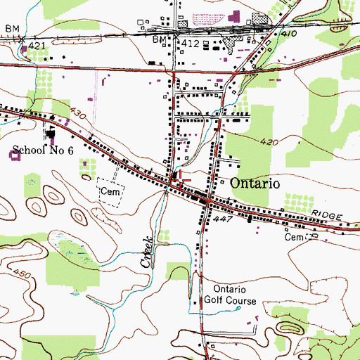 Topographic Map of Immanuel United Church of Christ, NY