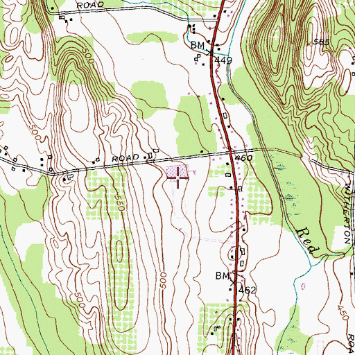 Topographic Map of Marion Junior-Senior High School, NY